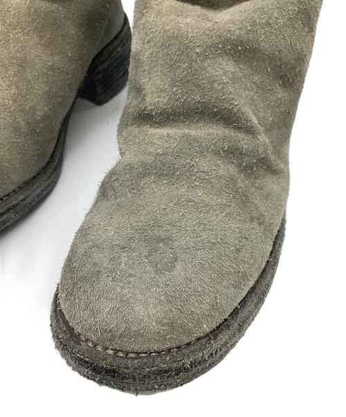 GUIDI（グイディ）GUIDI (グイディ) バックジップスウェードロングブーツ グレー サイズ:37の古着・服飾アイテム