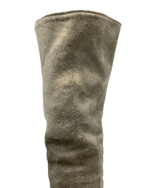 GUIDI（グイディ）GUIDI (グイディ) バックジップスウェードロングブーツ グレー サイズ:37の古着・服飾アイテム