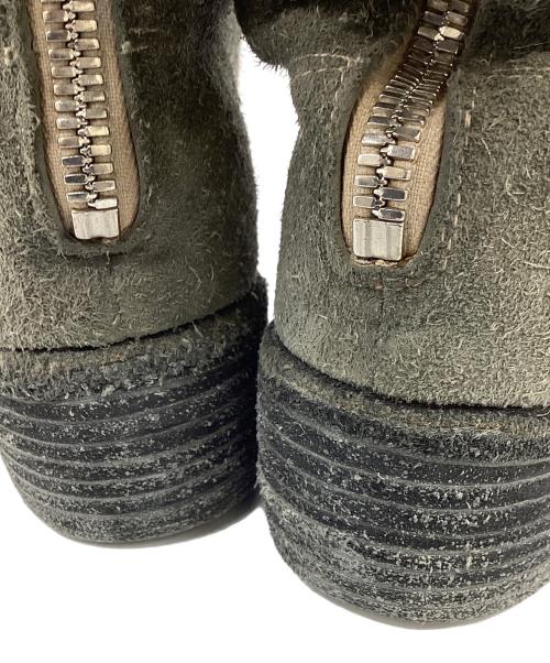 GUIDI（グイディ）GUIDI (グイディ) バックジップスウェードロングブーツ グレー サイズ:37の古着・服飾アイテム