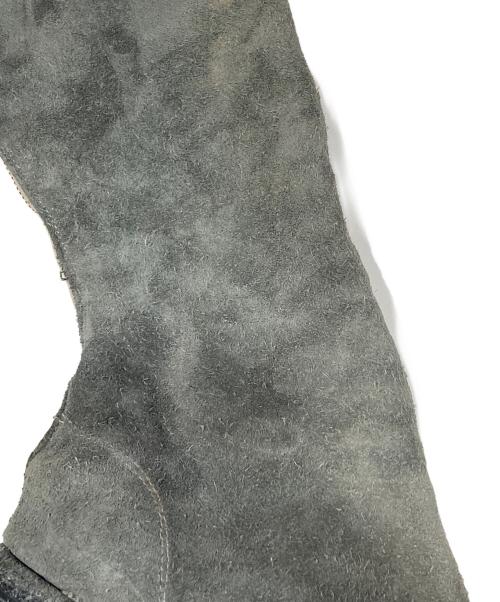 GUIDI（グイディ）GUIDI (グイディ) バックジップスウェードロングブーツ グレー サイズ:37の古着・服飾アイテム