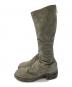 GUIDI (グイディ) バックジップスウェードロングブーツ グレー サイズ:37：40000円