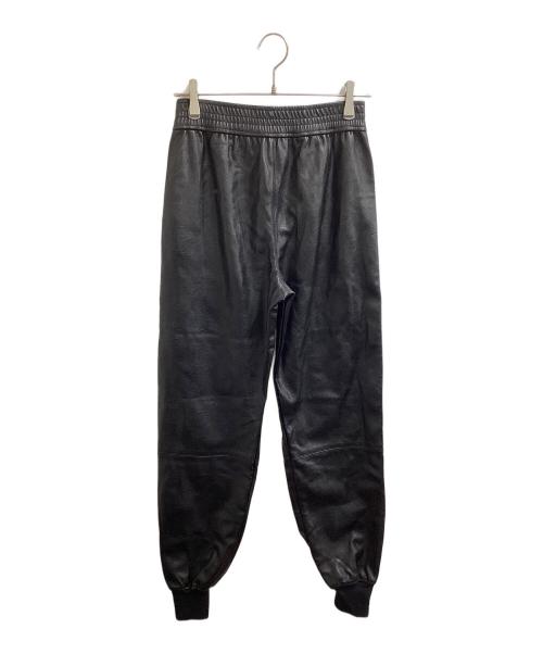 STELLA McCARTNEY（ステラマッカートニー）STELLA McCARTNEY (ステラマッカートニー) 18AW vegetarian leather track pants ブラック サイズ:36の古着・服飾アイテム