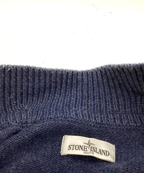 STONE ISLAND（ストーンアイランド）STONE ISLAND (ストーンアイランド) スタンドカラージップボタンカーディガン / 591550LA3 / 13AW ネイビー サイズ:Sの古着・服飾アイテム