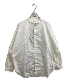 Yarmo（ヤーモ）の古着「コットン タイプライター 長袖 ボクシーシャツ / YAR-25AW S29」｜ホワイト