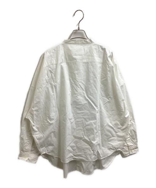 Yarmo（ヤーモ）Yarmo (ヤーモ) コットン タイプライター 長袖 ボクシーシャツ / YAR-25AW S29 ホワイト サイズ:OS 未使用品の古着・服飾アイテム