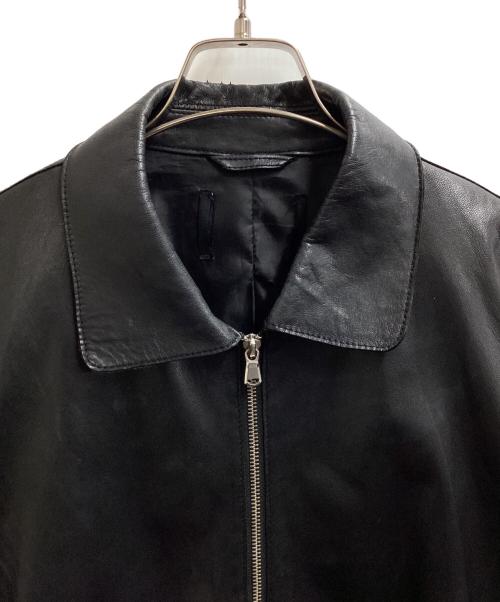 MAISON SPECIAL（メゾンスペシャル）MAISON SPECIAL (メゾンスペシャル) Lamb leather Prime-Over Single Rider Collared Jacket / 11222211206 ブラック サイズ:2の古着・服飾アイテム