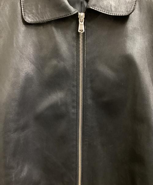 MAISON SPECIAL（メゾンスペシャル）MAISON SPECIAL (メゾンスペシャル) Lamb leather Prime-Over Single Rider Collared Jacket / 11222211206 ブラック サイズ:2の古着・服飾アイテム