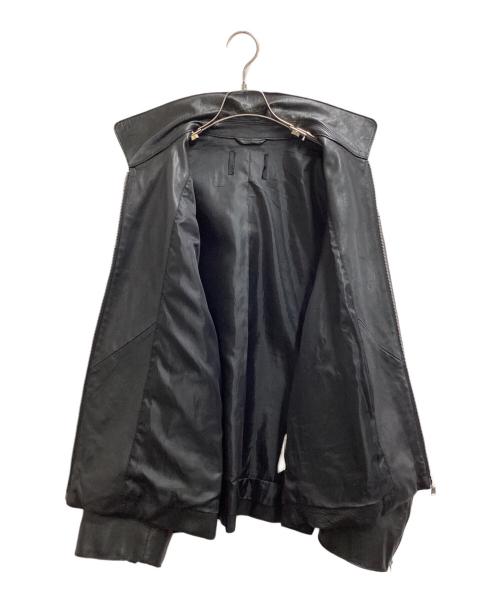 MAISON SPECIAL（メゾンスペシャル）MAISON SPECIAL (メゾンスペシャル) Lamb leather Prime-Over Single Rider Collared Jacket / 11222211206 ブラック サイズ:2の古着・服飾アイテム