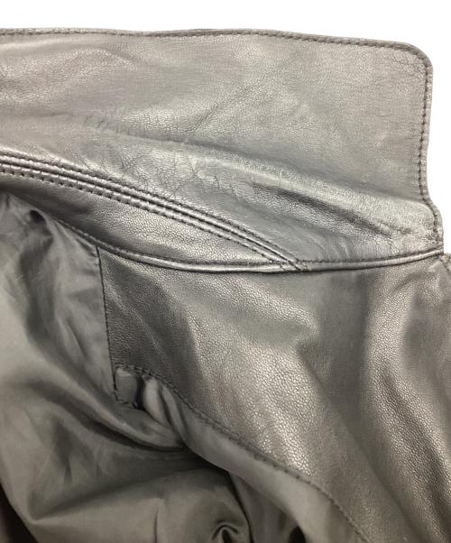 MAISON SPECIAL（メゾンスペシャル）MAISON SPECIAL (メゾンスペシャル) Lamb leather Prime-Over Single Rider Collared Jacket / 11222211206 ブラック サイズ:2の古着・服飾アイテム