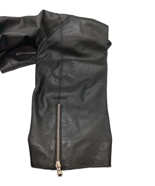 MAISON SPECIAL（メゾンスペシャル）MAISON SPECIAL (メゾンスペシャル) Lamb leather Prime-Over Single Rider Collared Jacket / 11222211206 ブラック サイズ:2の古着・服飾アイテム