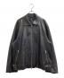 MAISON SPECIAL（メゾンスペシャル）の古着「Lamb leather Prime-Over Single Rider Collared Jacket / 11222211206」｜ブラック