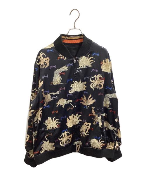 glamb（グラム）glamb (グラム) NARUTO (ナルト) Biju Ska Jumper / スカジャン ブラック サイズ:XLの古着・服飾アイテム