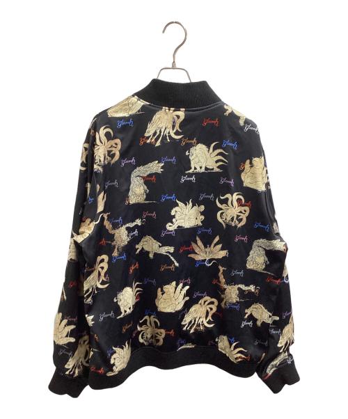 glamb（グラム）glamb (グラム) NARUTO (ナルト) Biju Ska Jumper / スカジャン ブラック サイズ:XLの古着・服飾アイテム