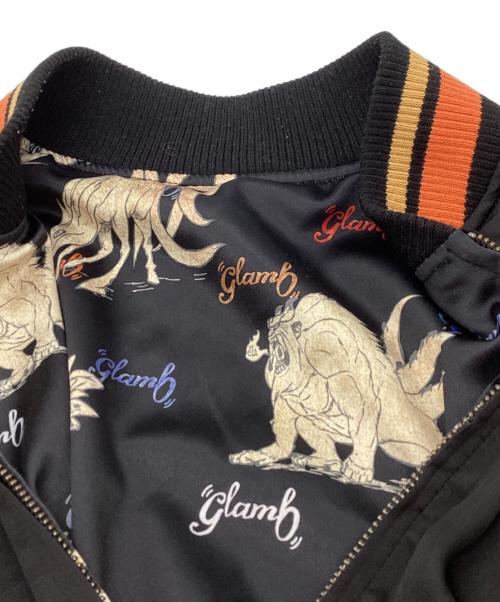glamb（グラム）glamb (グラム) NARUTO (ナルト) Biju Ska Jumper / スカジャン ブラック サイズ:XLの古着・服飾アイテム