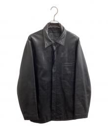 D'URBAN（ダーバン）の古着「シープレザージャケット」｜ブラック