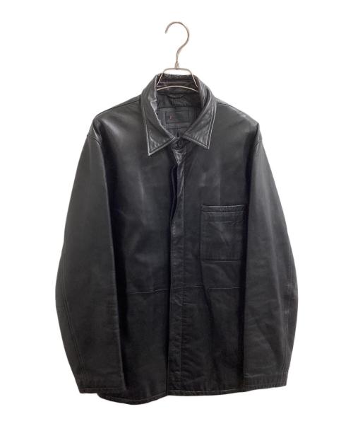 D'URBAN（ダーバン）D'URBAN (ダーバン) シープレザージャケット ブラック サイズ:Lの古着・服飾アイテム
