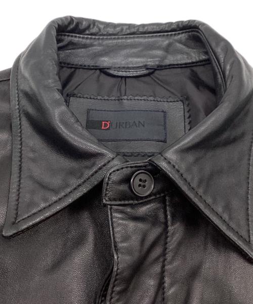 D'URBAN（ダーバン）D'URBAN (ダーバン) シープレザージャケット ブラック サイズ:Lの古着・服飾アイテム
