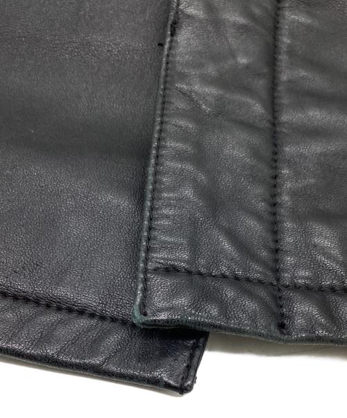 D'URBAN（ダーバン）D'URBAN (ダーバン) シープレザージャケット ブラック サイズ:Lの古着・服飾アイテム