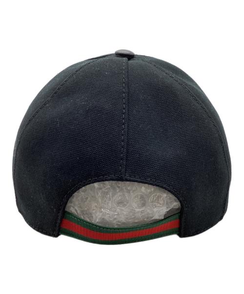 GUCCI（グッチ）GUCCI (グッチ) インターロッキングG ベースボールキャップ ブラックの古着・服飾アイテム