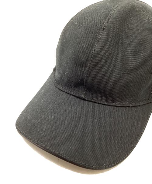 GUCCI（グッチ）GUCCI (グッチ) インターロッキングG ベースボールキャップ ブラックの古着・服飾アイテム