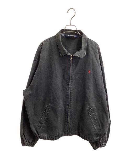 POLO RALPH LAUREN（ポロ・ラルフローレン）POLO RALPH LAUREN (ポロ・ラルフローレン) ダック地スイングトップ ブラック サイズ:XXLの古着・服飾アイテム