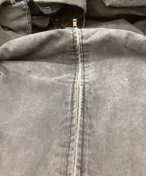 POLO RALPH LAUREN（ポロ・ラルフローレン）POLO RALPH LAUREN (ポロ・ラルフローレン) ダック地スイングトップ ブラック サイズ:XXLの古着・服飾アイテム