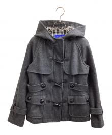 BURBERRY BLUE LABEL（バーバリー ブルー レーベル）の古着「ショートダッフルコート　/　E1F33-272-08」｜グレー