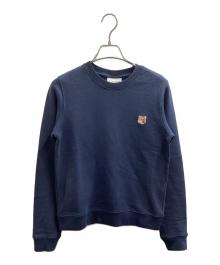 maison kitsune（メゾンキツネ）の古着「FOX HEAD PATCH SWEAT / フォックスヘッドパッチスウェット / LW00302KM0001」｜ネイビー