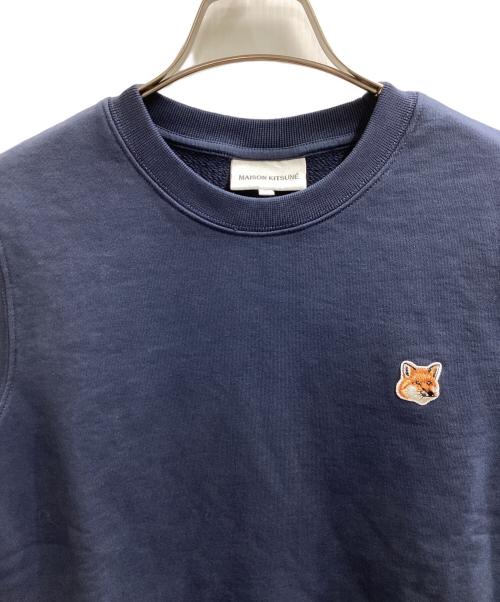 maison kitsune（メゾンキツネ）MAISON KITSUNE (メゾンキツネ) FOX HEAD PATCH SWEAT / フォックスヘッドパッチスウェット / LW00302KM0001 ネイビー サイズ:XSの古着・服飾アイテム