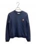 MAISON KITSUNE（メゾンキツネ）の古着「FOX HEAD PATCH SWEAT / フォックスヘッドパッチスウェット / LW00302KM0001」｜ネイビー