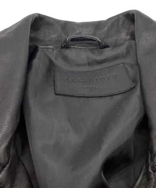 ALL SAINTS（オールセインツ）ALL SAINTS (オールセインツ) ライダースジャケット　/　ML035SP ブラック サイズ:Sの古着・服飾アイテム