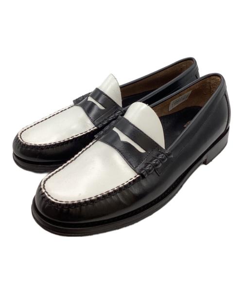 G.H.BASS（ジーエイチバス）G.H.BASS (ジーエイチバス) Weejuns Larson ペニーローファー　/　BA11010H001 ホワイト×ブラック サイズ:10　1/2の古着・服飾アイテム