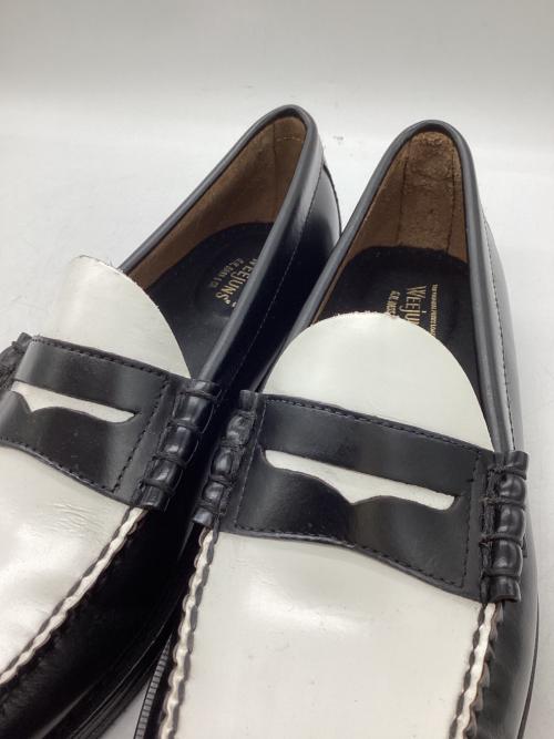 G.H.BASS（ジーエイチバス）G.H.BASS (ジーエイチバス) Weejuns Larson ペニーローファー　/　BA11010H001 ホワイト×ブラック サイズ:10　1/2の古着・服飾アイテム