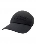 BURBERRYバーバリー）の古着「Logo Gabardine Baseball Cap」｜ブラック