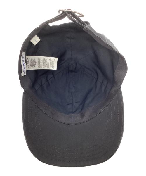 BURBERRY（バーバリー）BURBERRY (バーバリー) Logo Gabardine Baseball Cap ブラック サイズ:Sの古着・服飾アイテム