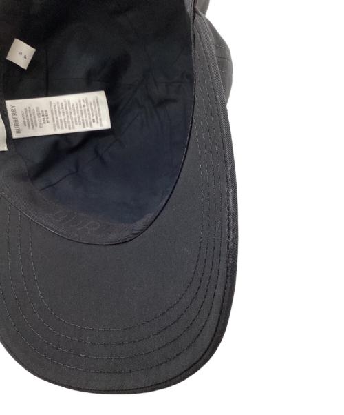 BURBERRY（バーバリー）BURBERRY (バーバリー) Logo Gabardine Baseball Cap ブラック サイズ:Sの古着・服飾アイテム