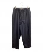 STILL BY HANDスティルバイハンド）の古着「Summer wool wide pants / サマーウールﾜｲﾄﾞﾊﾟﾝﾂ / PT09261」｜ネイビー