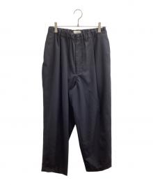 STILL BY HAND（スティルバイハンド）の古着「Summer wool wide pants / サマーウールﾜｲﾄﾞﾊﾟﾝﾂ / PT09261」｜ネイビー