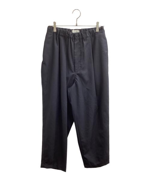 STILL BY HAND（スティルバイハンド）STILL BY HAND (スティルバイハンド) Summer wool wide pants / サマーウールﾜｲﾄﾞﾊﾟﾝﾂ / PT09261 ネイビー サイズ:44の古着・服飾アイテム
