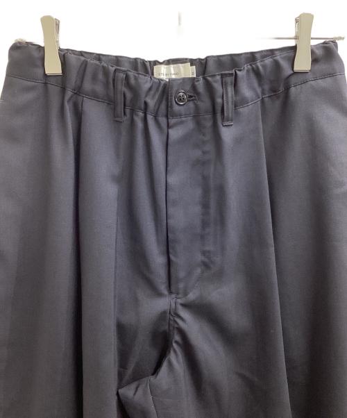 STILL BY HAND（スティルバイハンド）STILL BY HAND (スティルバイハンド) Summer wool wide pants / サマーウールﾜｲﾄﾞﾊﾟﾝﾂ / PT09261 ネイビー サイズ:44の古着・服飾アイテム