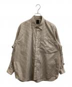 DAIWA PIER39ダイワ ピア39）の古着「TECH REGULAR COLLAR SHIRT L/S」｜ブラウン