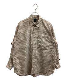 DAIWA PIER39（ダイワ ピア39）の古着「TECH REGULAR COLLAR SHIRT L/S」｜ブラウン