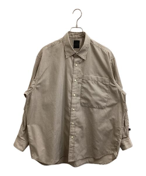 DAIWA PIER39（ダイワ ピア39）DAIWA PIER39 (ダイワ ピア39) TECH REGULAR COLLAR SHIRT L/S ブラウン サイズ:FREEの古着・服飾アイテム
