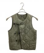 RockyMountainFeatherBedロッキーマウンテンフェザーベッド）の古着「TD Vest キルティングクロス ベスト / 200-182-51」｜グリーン