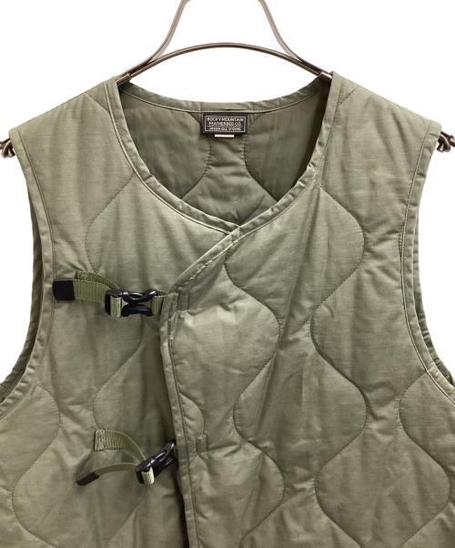 RockyMountainFeatherBed（ロッキーマウンテンフェザーベッド）RockyMountainFeatherBed (ロッキーマウンテンフェザーベッド) TD Vest キルティングクロス ベスト / 200-182-51 グリーン サイズ:Sの古着・服飾アイテム