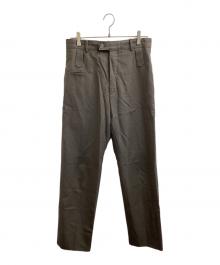 BALENCIAGA（バレンシアガ）の古着「ダブルベルトループスラックス / 508487 TYD40」｜グレー