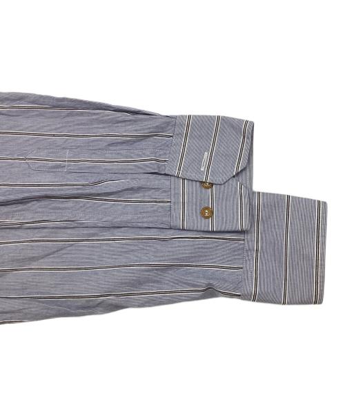 Vivienne Westwood man（ヴィヴィアン ウェストウッド マン）Vivienne Westwood man (ヴィヴィアン ウェストウッド マン) ストライプ クラールカラーシャツ ブルー サイズ:44の古着・服飾アイテム