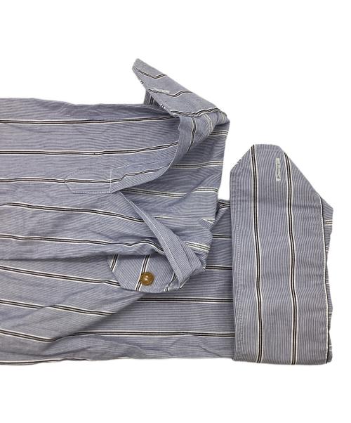Vivienne Westwood man（ヴィヴィアン ウェストウッド マン）Vivienne Westwood man (ヴィヴィアン ウェストウッド マン) ストライプ クラールカラーシャツ ブルー サイズ:44の古着・服飾アイテム