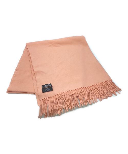 HERMES（エルメス）HERMES (エルメス) 大判カシミヤマフラー ピンクの古着・服飾アイテム