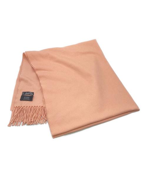 HERMES（エルメス）HERMES (エルメス) 大判カシミヤマフラー ピンクの古着・服飾アイテム